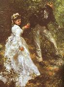 Pierre Renoir The Promenade oil on canvas